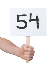 Image showing Sign with a number, 49