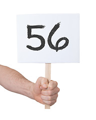 Image showing Sign with a number, 56