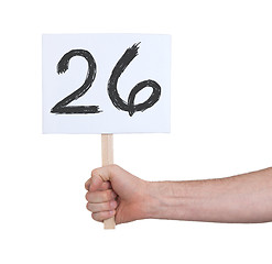 Image showing Sign with a number, 26