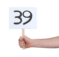 Image showing Sign with a number, 39