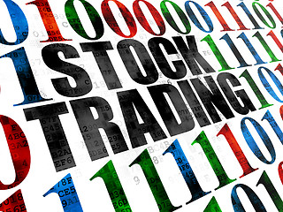 Image showing Finance concept: Stock Trading on Digital background