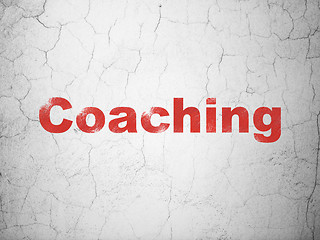 Image showing Education concept: Coaching on wall background