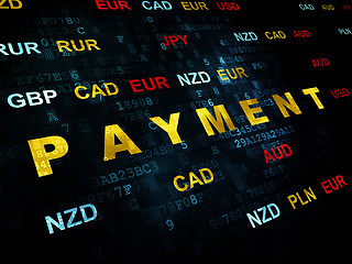Image showing Currency concept: Payment on Digital background