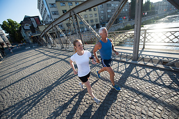 Image showing couple jogging