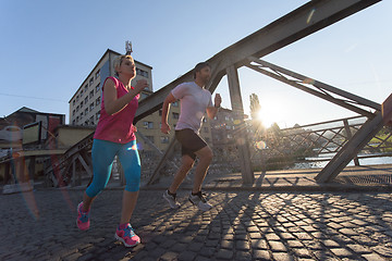 Image showing couple jogging