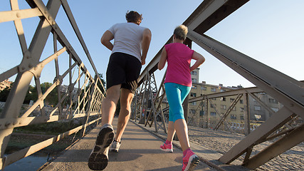 Image showing couple jogging