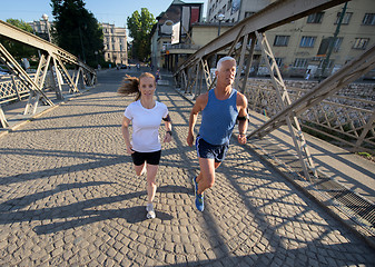 Image showing couple jogging