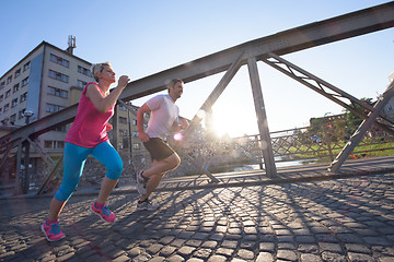 Image showing couple jogging