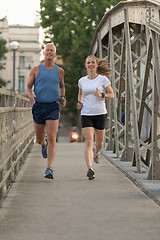 Image showing couple jogging