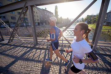 Image showing couple jogging