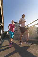 Image showing couple jogging