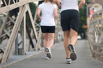 Image showing couple jogging