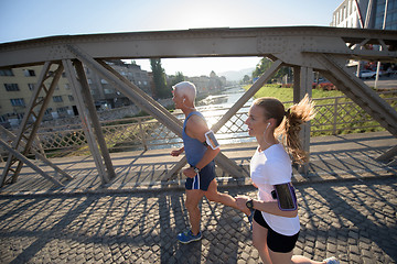 Image showing couple jogging