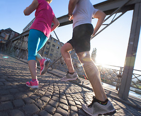 Image showing couple jogging