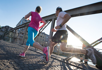 Image showing couple jogging