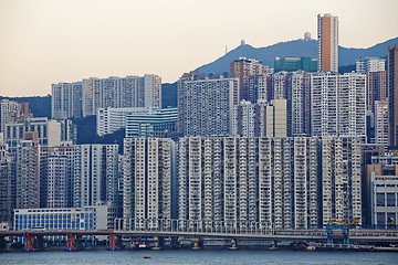 Image showing Hong Kong public house sunset
