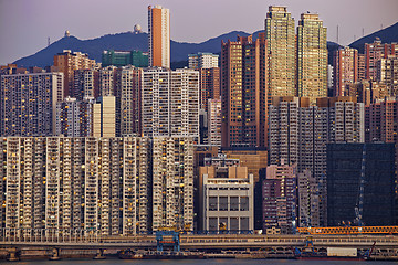 Image showing Hong Kong public house sunset