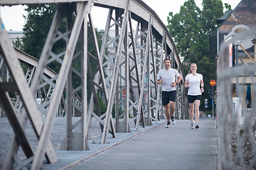 Image showing couple jogging