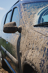 Image showing car covered in dirt