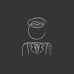 Image showing Conductor. Drawn in chalk icon.