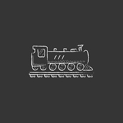 Image showing Train. Drawn in chalk icon.