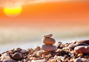 Image showing stones on the beach