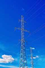 Image showing Power high-voltage lines