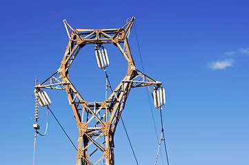 Image showing High voltage pylon