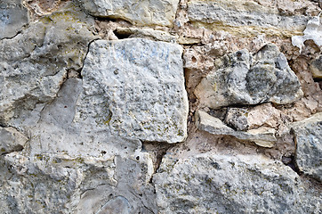 Image showing Wall stone old