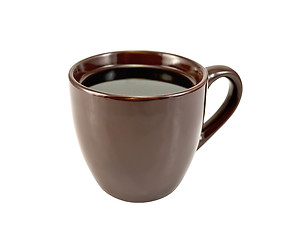 Image showing Coffee in brown cup