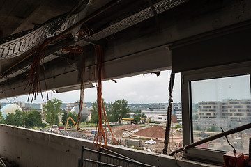 Image showing Demolition of large industrial buildings