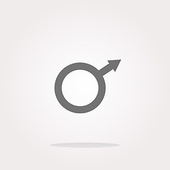 Image showing vector sex web glossy icon, web button isolated on white