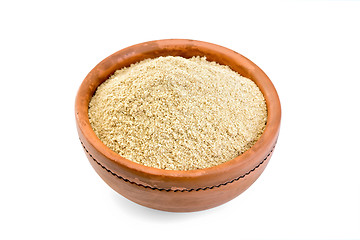 Image showing Flour sesame in bowl