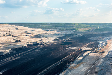 Image showing Very Large excavators at work