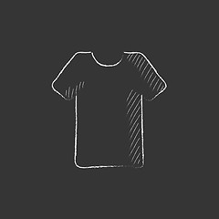 Image showing T-shirt. Drawn in chalk icon.