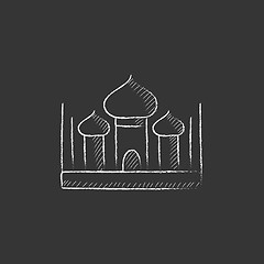 Image showing Mosque. Drawn in chalk icon.