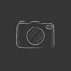 Image showing Camera. Drawn in chalk icon.