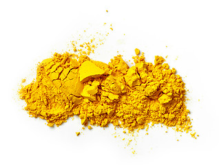 Image showing heap of curcuma powder