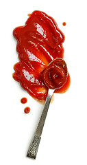 Image showing tomato ketchup and spoon