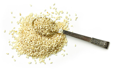 Image showing heap of sesame seeds