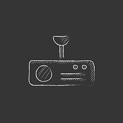 Image showing Digital projector. Drawn in chalk icon.