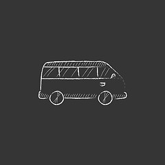 Image showing Minibus. Drawn in chalk icon.