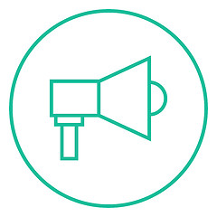 Image showing Mmegaphone line icon 
