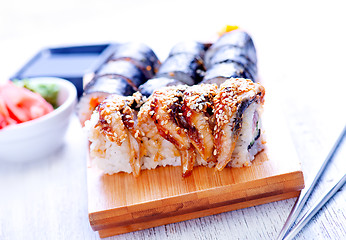 Image showing fresh sushi