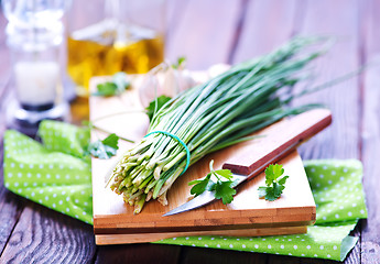 Image showing green onion