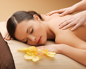 Image showing beautiful woman in massage salon