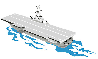 Image showing World War Two Aircraft carrier