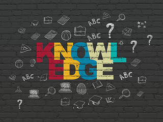 Image showing Education concept: Knowledge on wall background