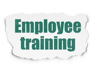 Image showing Learning concept: Employee Training on Torn Paper background