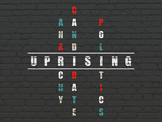 Image showing Politics concept: Uprising in Crossword Puzzle